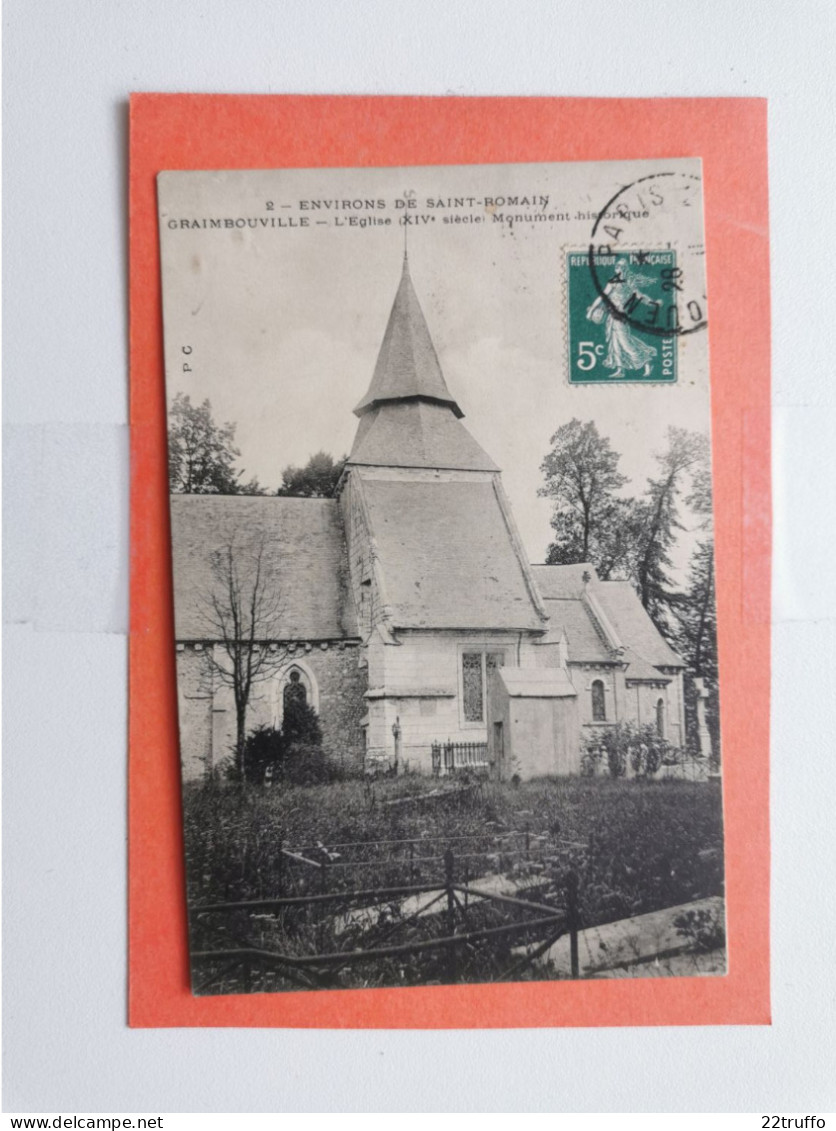 A-76-CPA-GRAIMBOUVILLE - Environs De Saint-Romain - L'Eglise - Autres & Non Classés