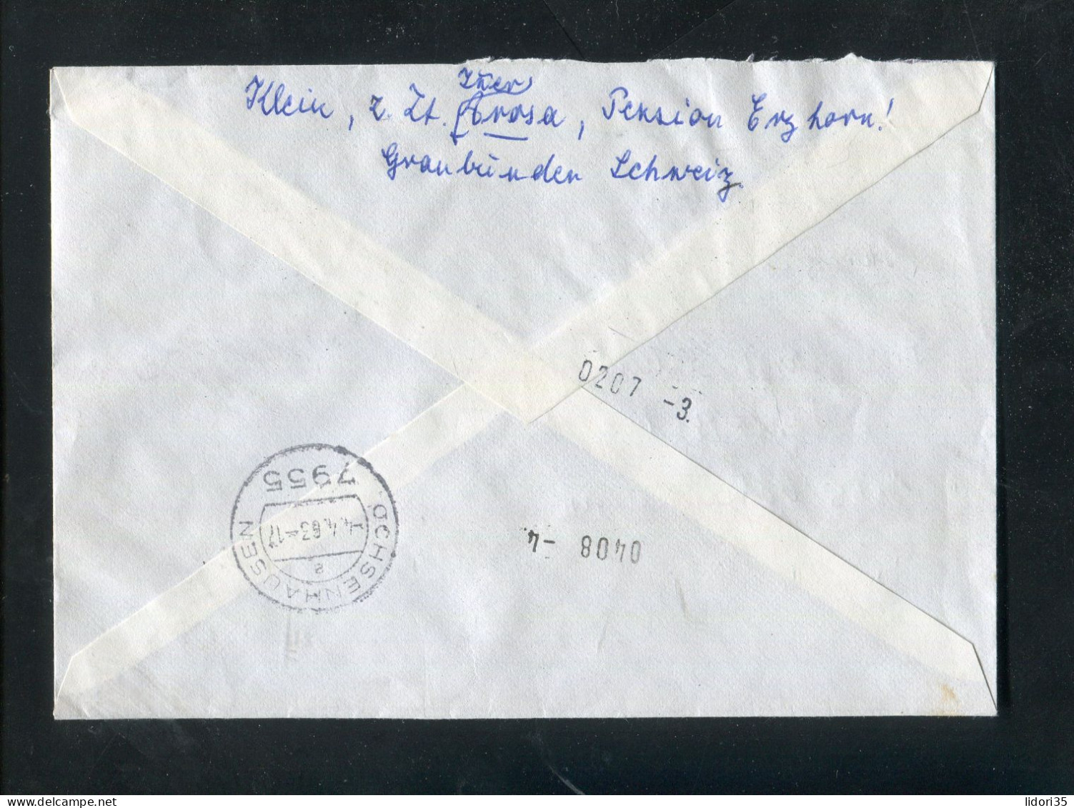 "SCHWEIZ" 1963, Reco-/Expressbrief MiF Ex INNERAROSA (L1273) - Cartas & Documentos