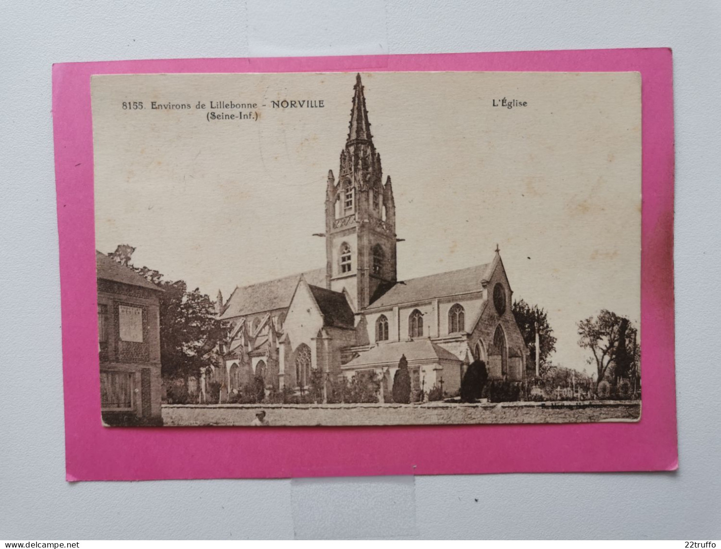 A-76-CPA-NORVILLE - Environs De Lillebonne - L'Eglise - Autres & Non Classés