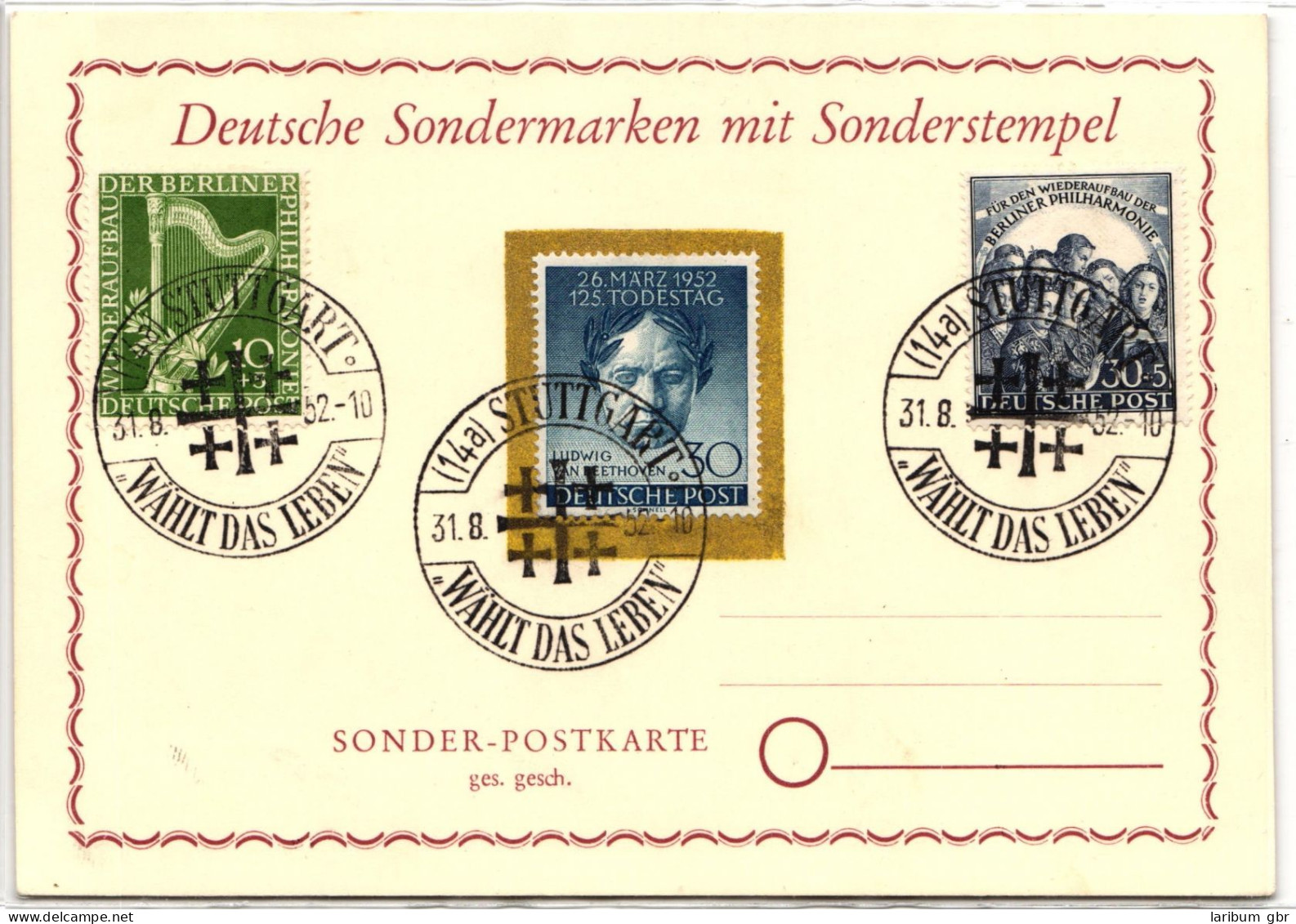 Berlin 72-73, 87 Auf Postkarte Sonderpostkarte Deutsche Sondermarken #HJ606 - Andere & Zonder Classificatie