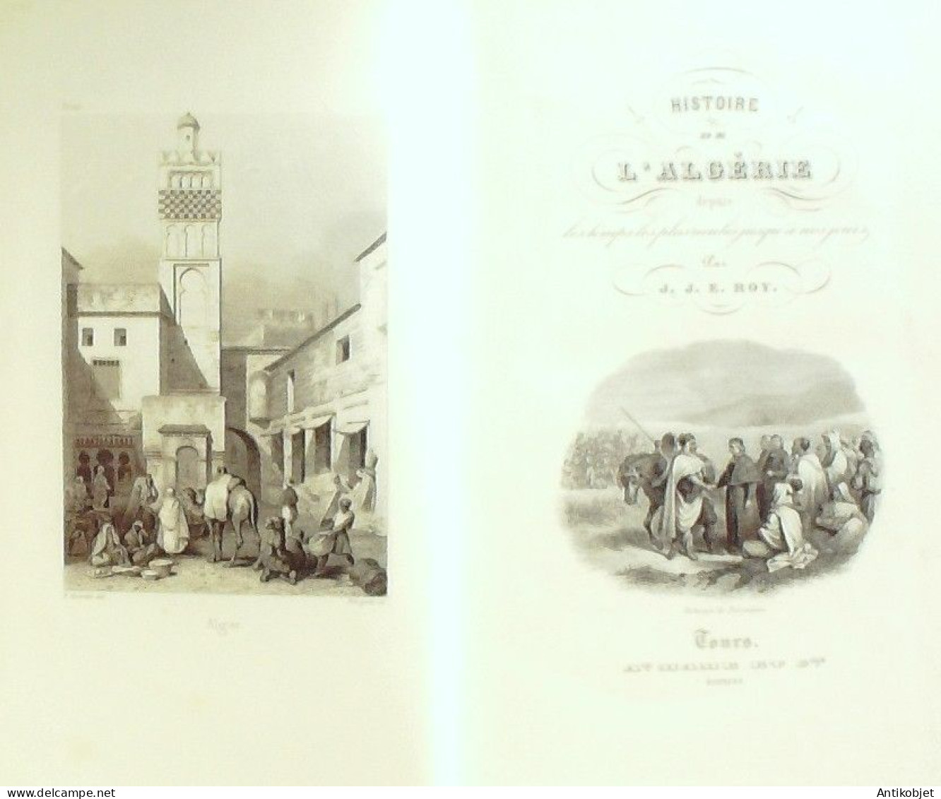 L'Algérie Koulouglis Maures Kébyles Berbèrespar J.J.Roy édition Alfred Mame Tours 1880 - 1801-1900