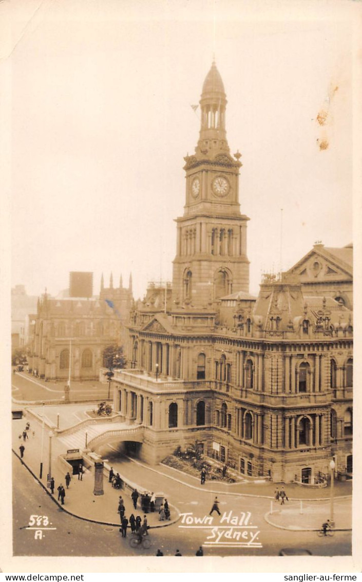 CPA AUSTRALIE / TOWN HALL / SYDNEY - Autres & Non Classés