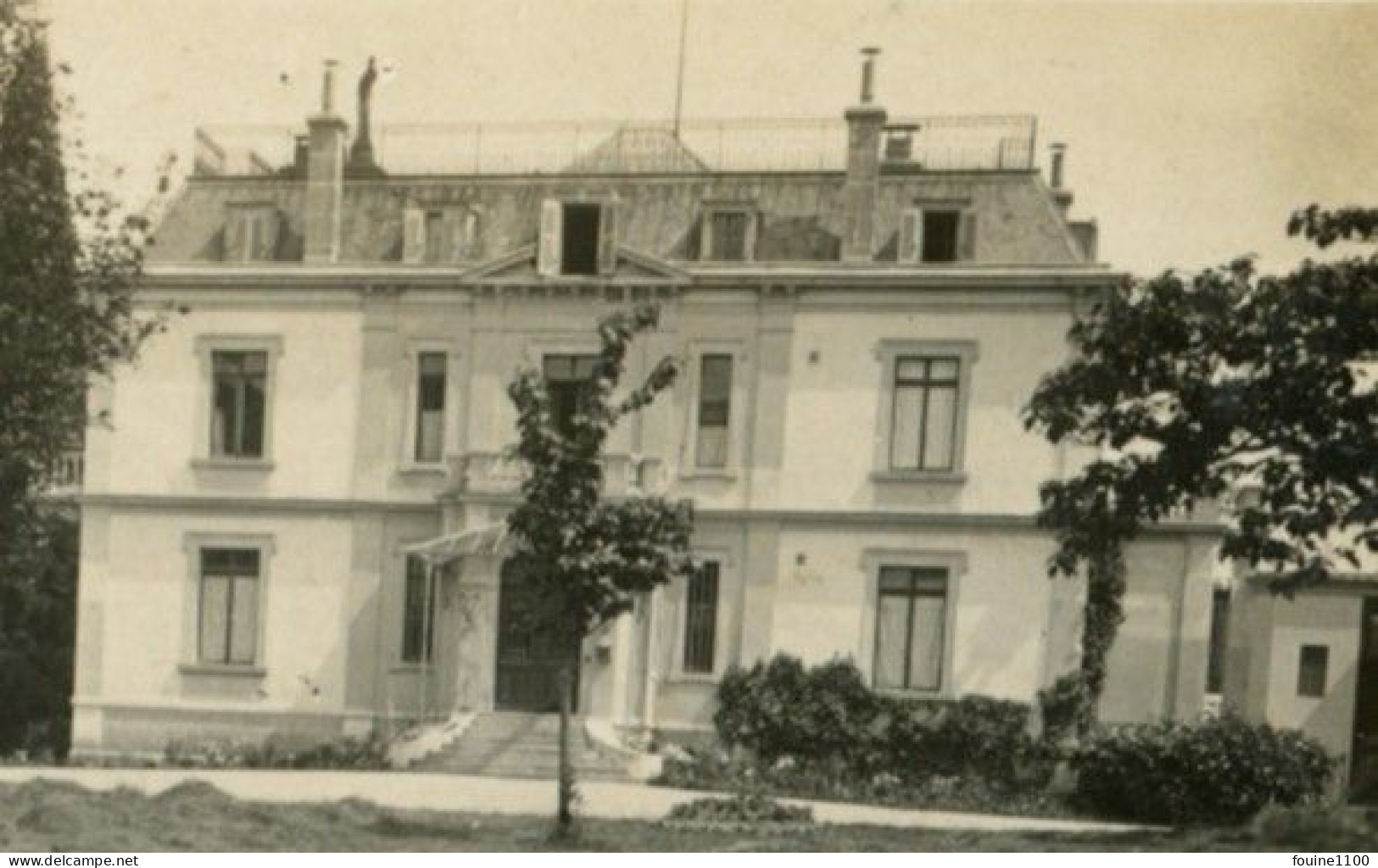 CARTE PHOTO Château Villa Ou Maison Bourgeoise à Identifier Envoyée De NYON SUISSE - Nyon