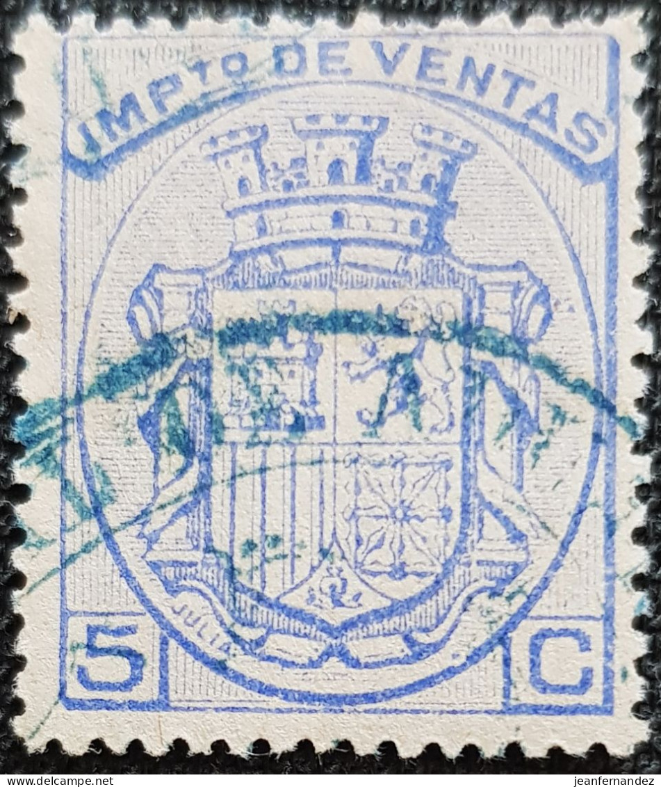 Fiscales Impuesto De Venta 1870/80 5Cts - Revenue Stamps