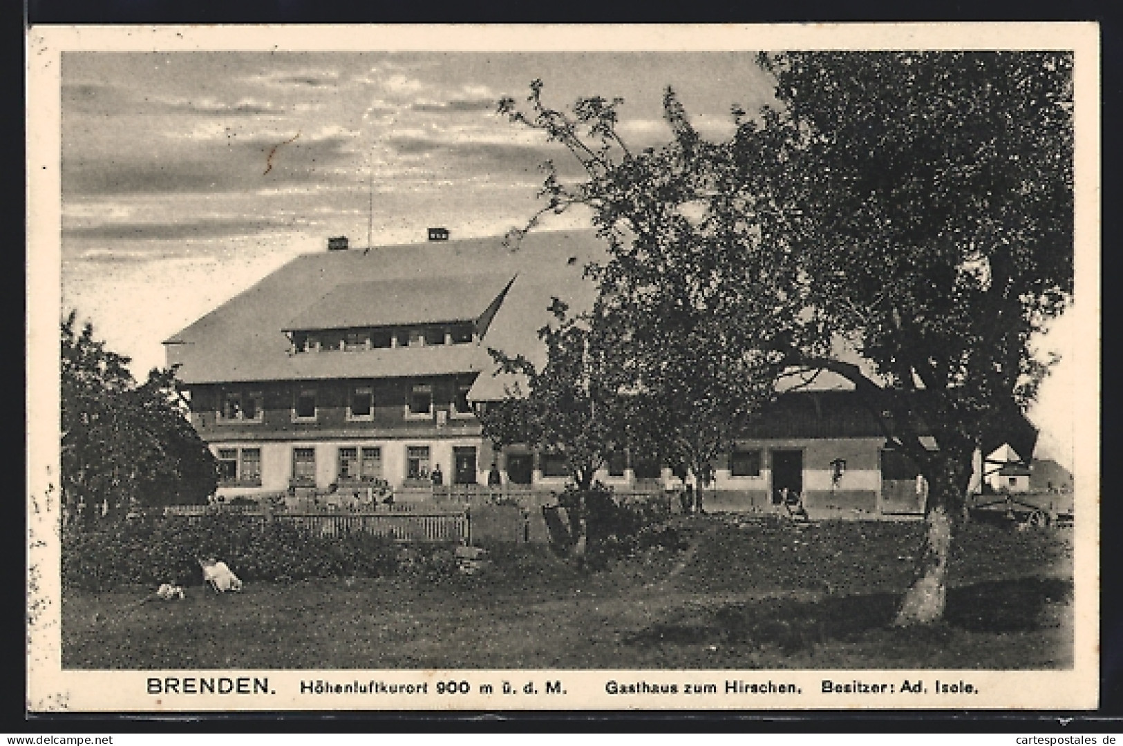 AK Brenden, Gasthaus Zum Hirschen Von Ad. Isele  - Sonstige & Ohne Zuordnung