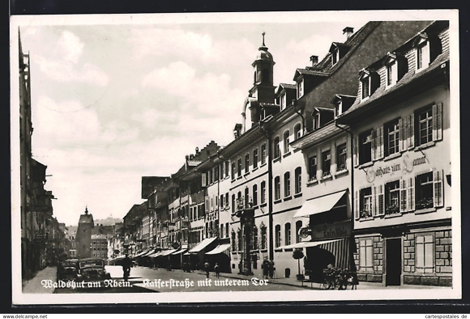 AK Waldshut Am Rhein, Kaiserstrasse Mit Gasthaus Zum Lamm Und Unterem Tor  - Other & Unclassified