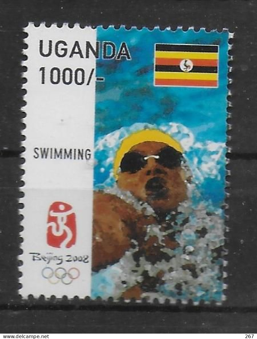 OUGANDA  N° 2222  * *  Jo 2008 Natation - Zwemmen