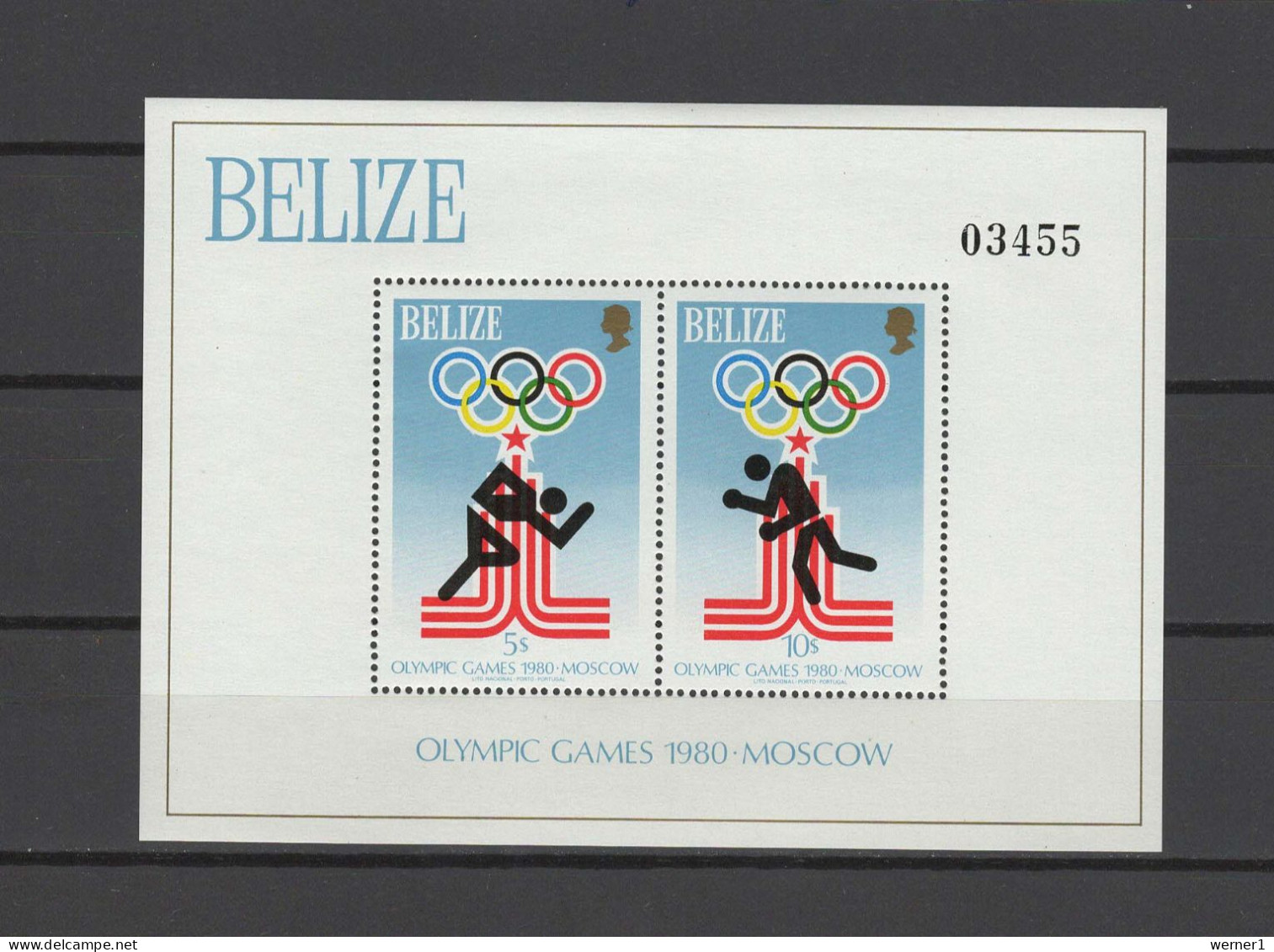 Belize 1979 Olympic Games Moscow, Athletics, Boxing S/s MNH - Ete 1980: Moscou