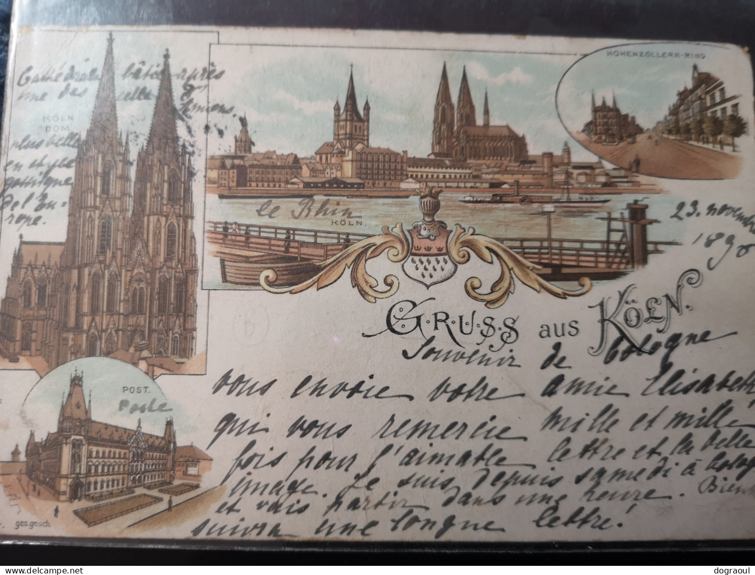 ALLEMAGNE-CPA COLOGNE - KOELN - KOLN - GRUSS AUS Koen 1896 - Köln