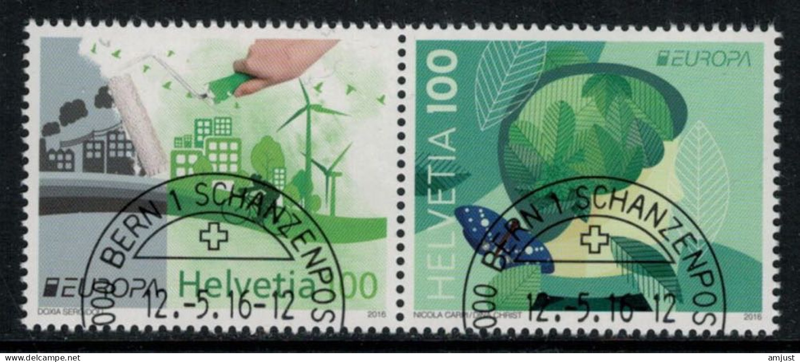 Suisse // Schweiz // Switzerland // 2016 // Europa 2016, L'écologie En Europe  No. 1599-1600 - Used Stamps