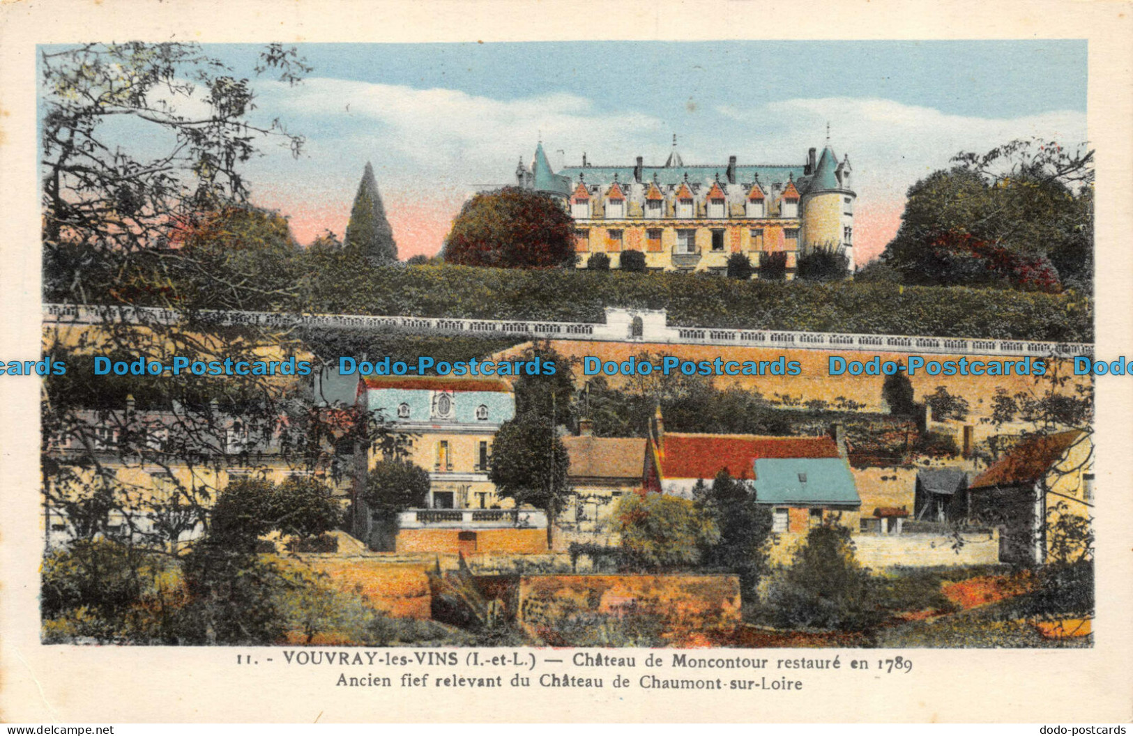 R084285 Vouvray Les Vins. Chateau De Moncontour Restaure En 1789. No 11 - Monde