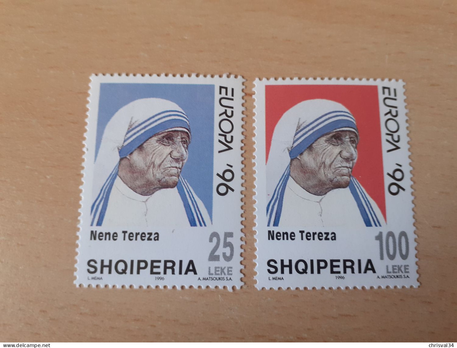 TIMBRE   ALBANIE    ANNEE  1996     N   2357  /  2358    COTE  5,50  EUROS   NEUFS  LUXE** - Albania