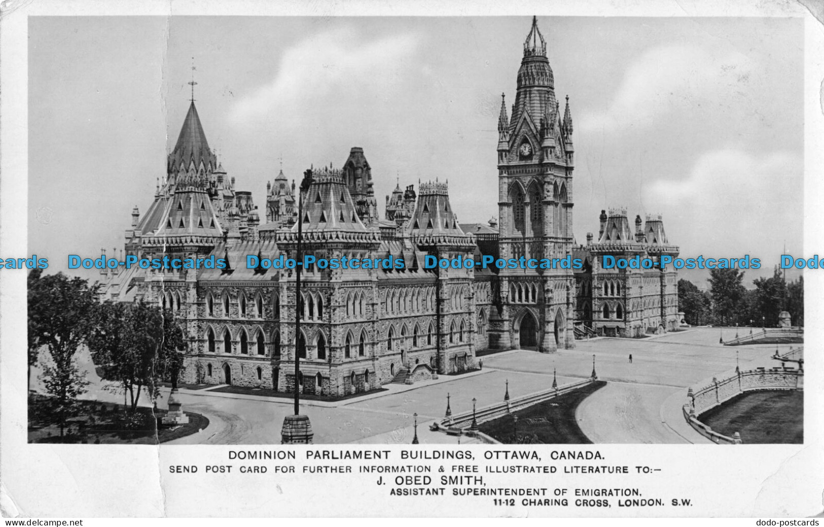 R084467 Dominion Parliament Buildings. Ottawa. Canada. J. Obed Smith - Monde