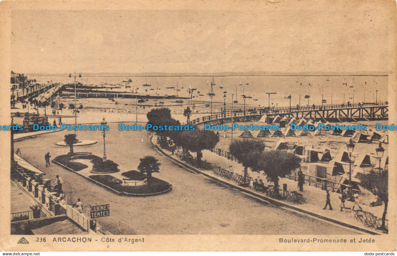 R084950 Arcachon. Cote D Argent. Boulevard Promenade Et Jetee. No 236 - Monde