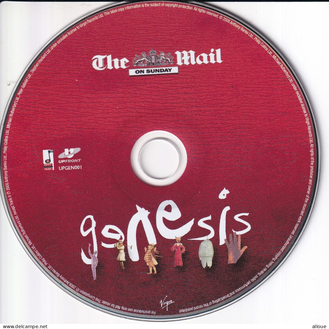 GENESIS - CD PROMO THE ON SUNDAY MAIL - POCHETTE CARTON 12 TITRES - Autres - Musique Anglaise