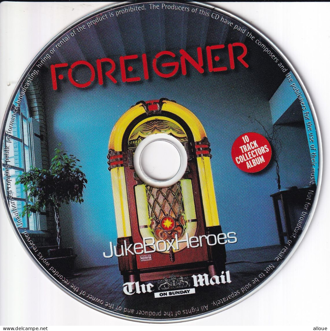 FOREIGNER - CD  THE ON SUNDAY MAIL - POCHETTE CARTON 10 TITRES COLLECTORS ALBUM - Autres - Musique Anglaise