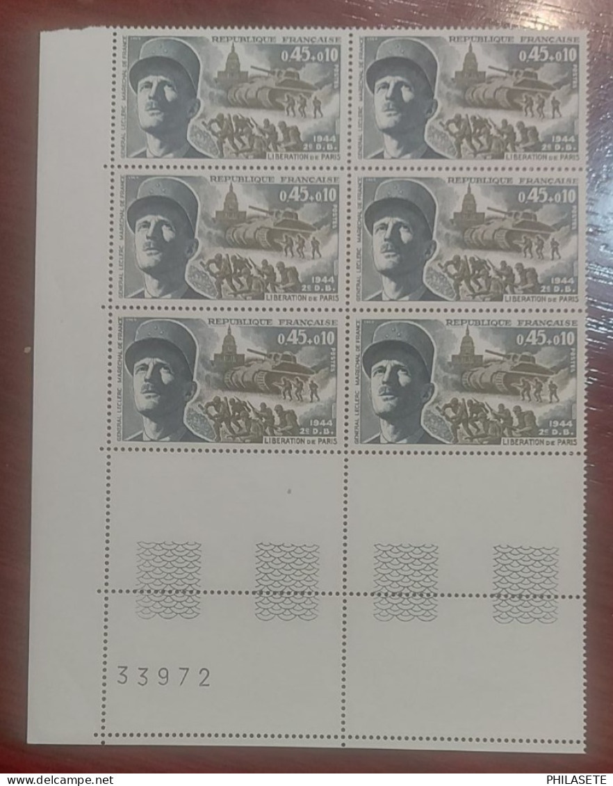 France Bloc De 6 Timbres  Neuf**  YV N° 1607 Libération De Paris Leclerc - Ungebraucht