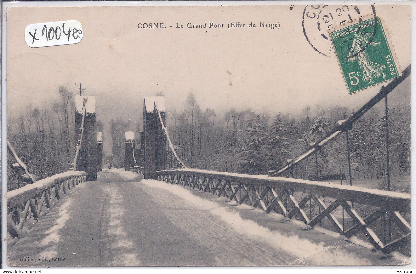 COSNE- LE GRAND PONT- EFFET DE NEIGE - Cosne Cours Sur Loire