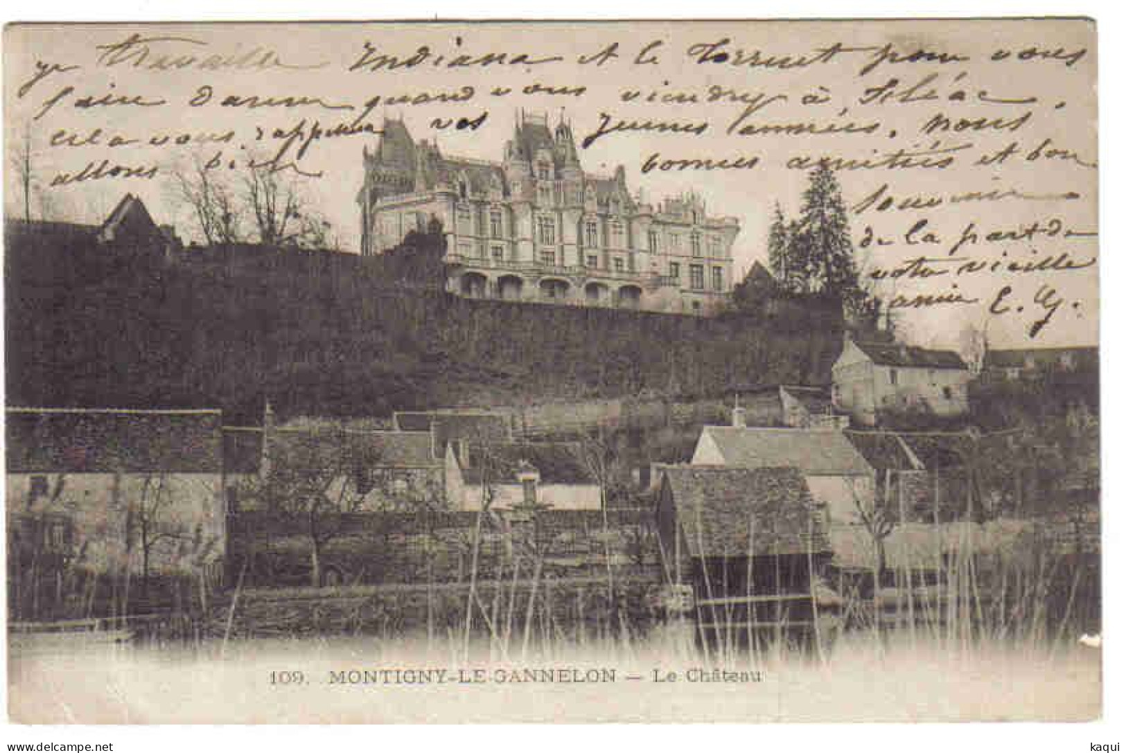 EURE Et LOIR - MONTIGNY-LE-GANNELON - Le Château ( Et Vue ) - N° 109 - Montigny-le-Gannelon