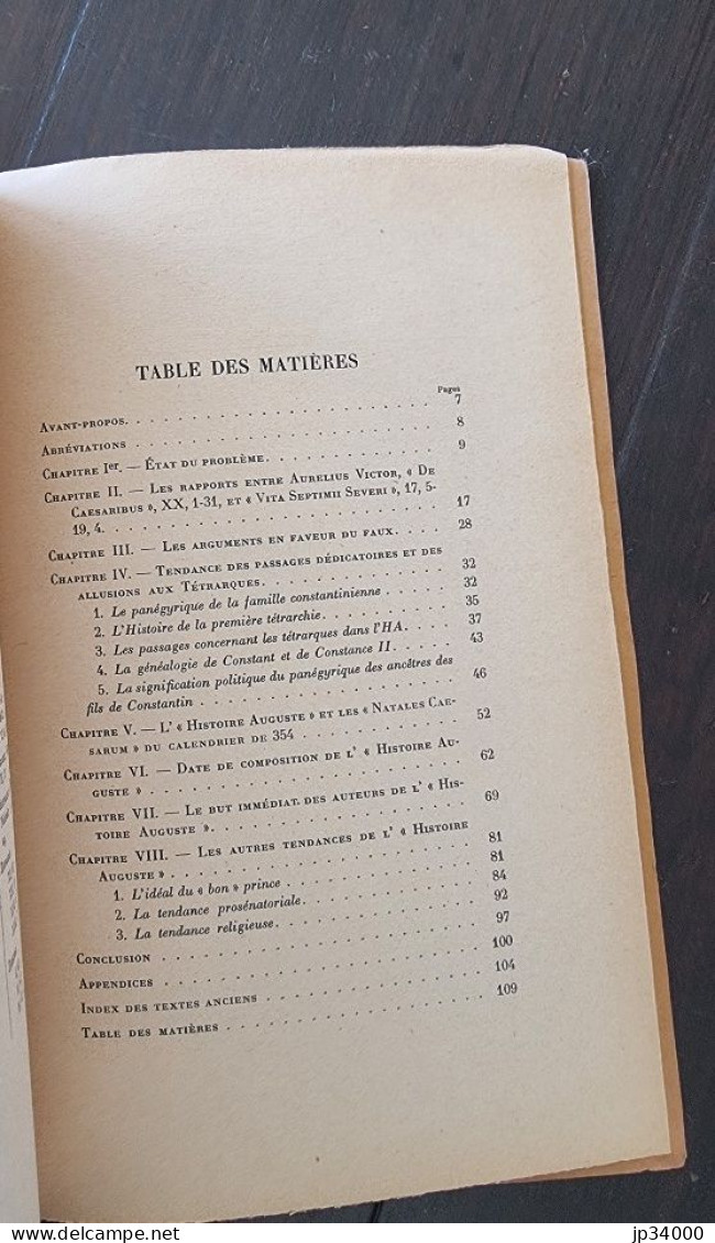 Date Et Destinataire De L' "Histoire Auguste" Par Henri Stern (1953) Belles Lettres (Latin, Histoire Ancienne) - Autres & Non Classés