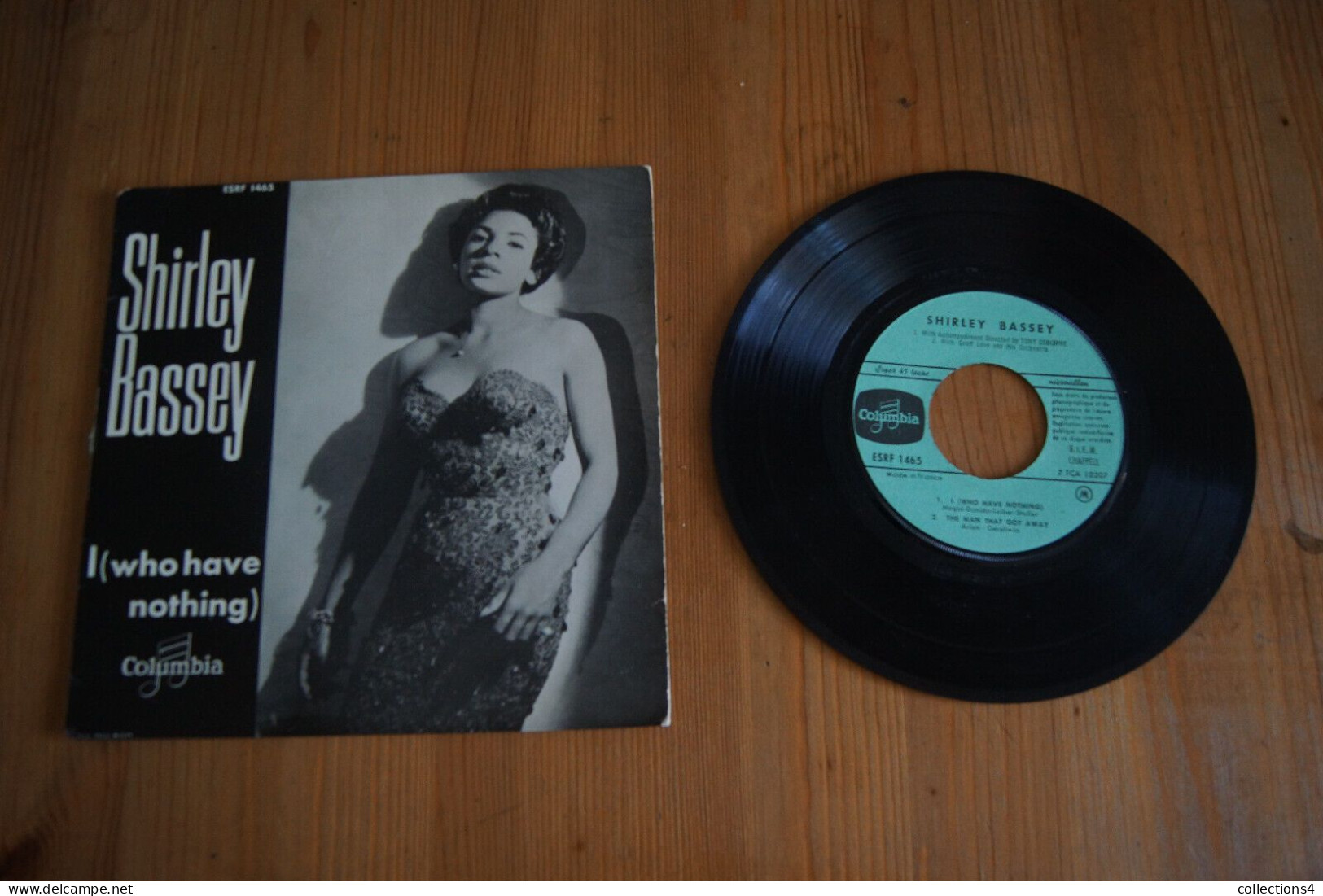 SHIRLEY BASSEY I WHO HAVE NOTHING RARE EP 1963 VALEUR + - 45 Rpm - Maxi-Single