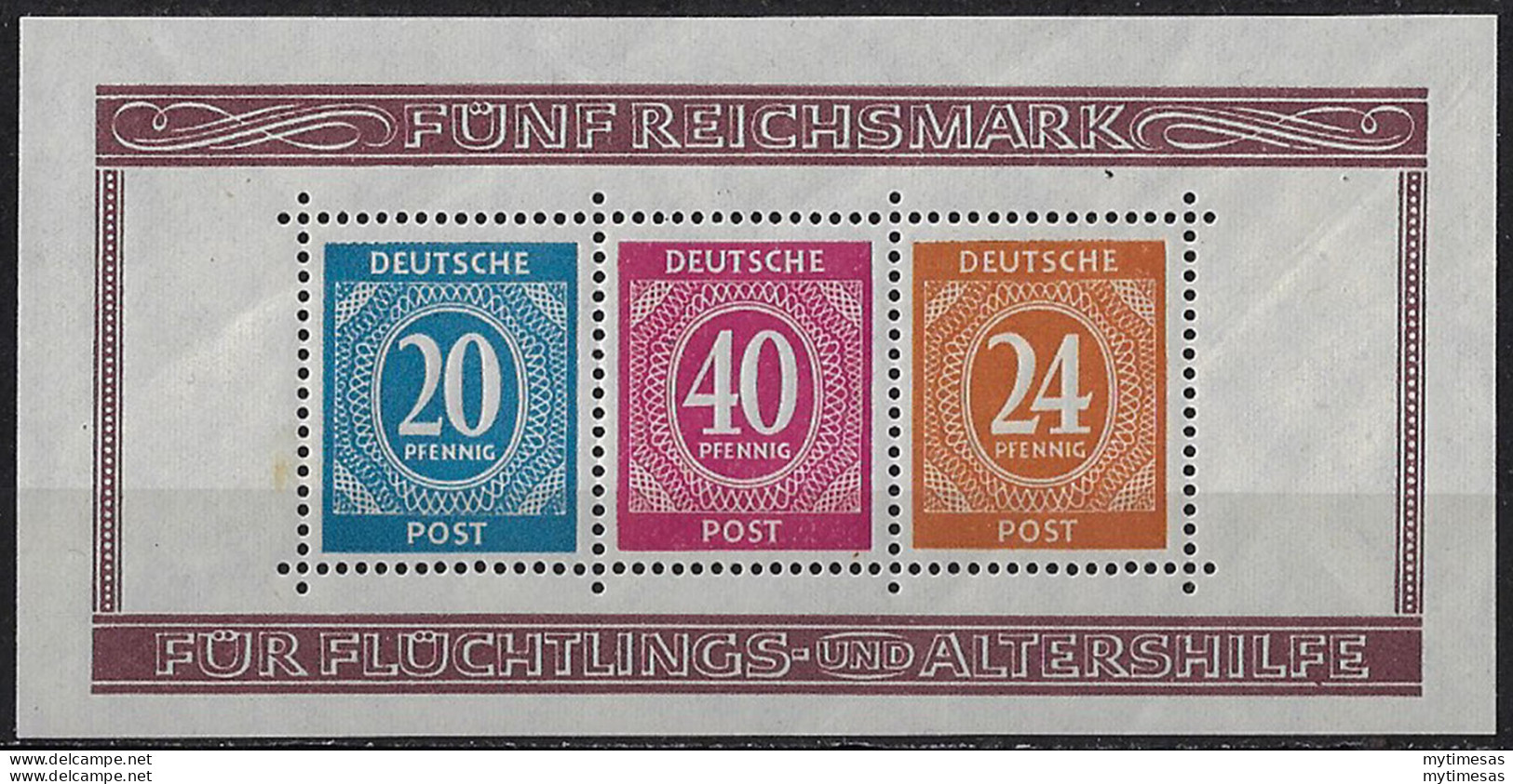 1946 Germania American, British, Soviet Zone MS MNH Unificato N. 1 - Altri & Non Classificati