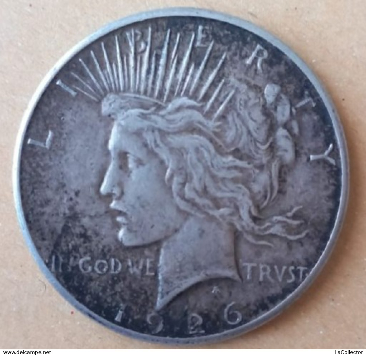 1 1926 SILVER PEACE DOLLAR, SAN FRANCISCO MINT - UN DOLLARO D'ARGENTO PEACE 1926 - ZECCA S - 1921-1935: Peace