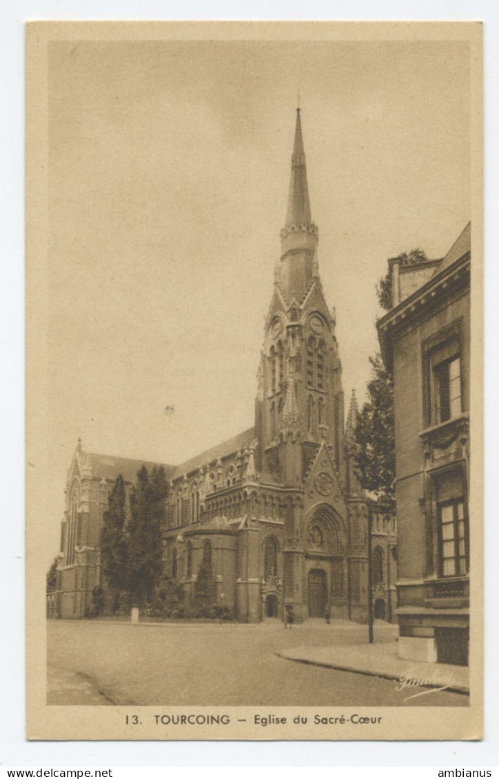 CPA TOURCOING - Eglise Du Sacre Coeur - Tourcoing