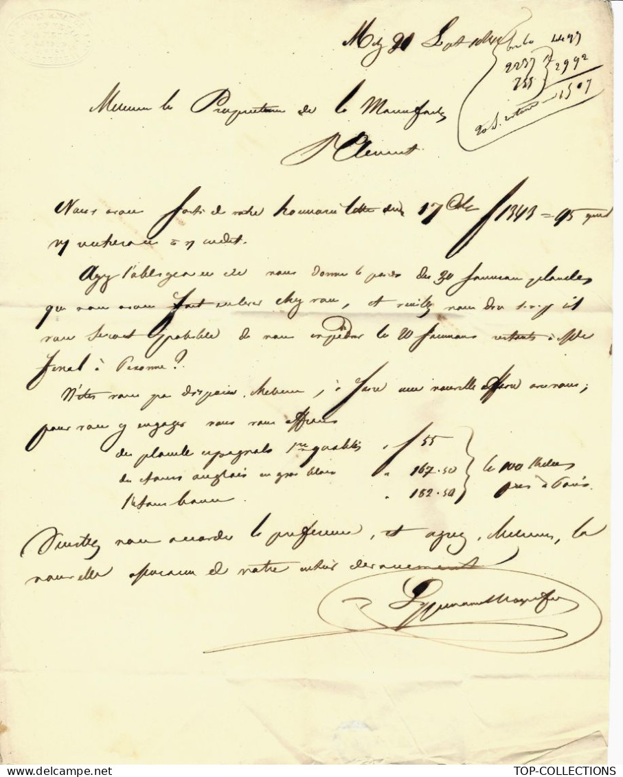 1841 JUDAICA RARE LETTRE ENTETE LIPPMANN ET MAYER Nég. EN Métaux à Metz => Prop. Faiencerie De St Clément Luneville - 1800 – 1899