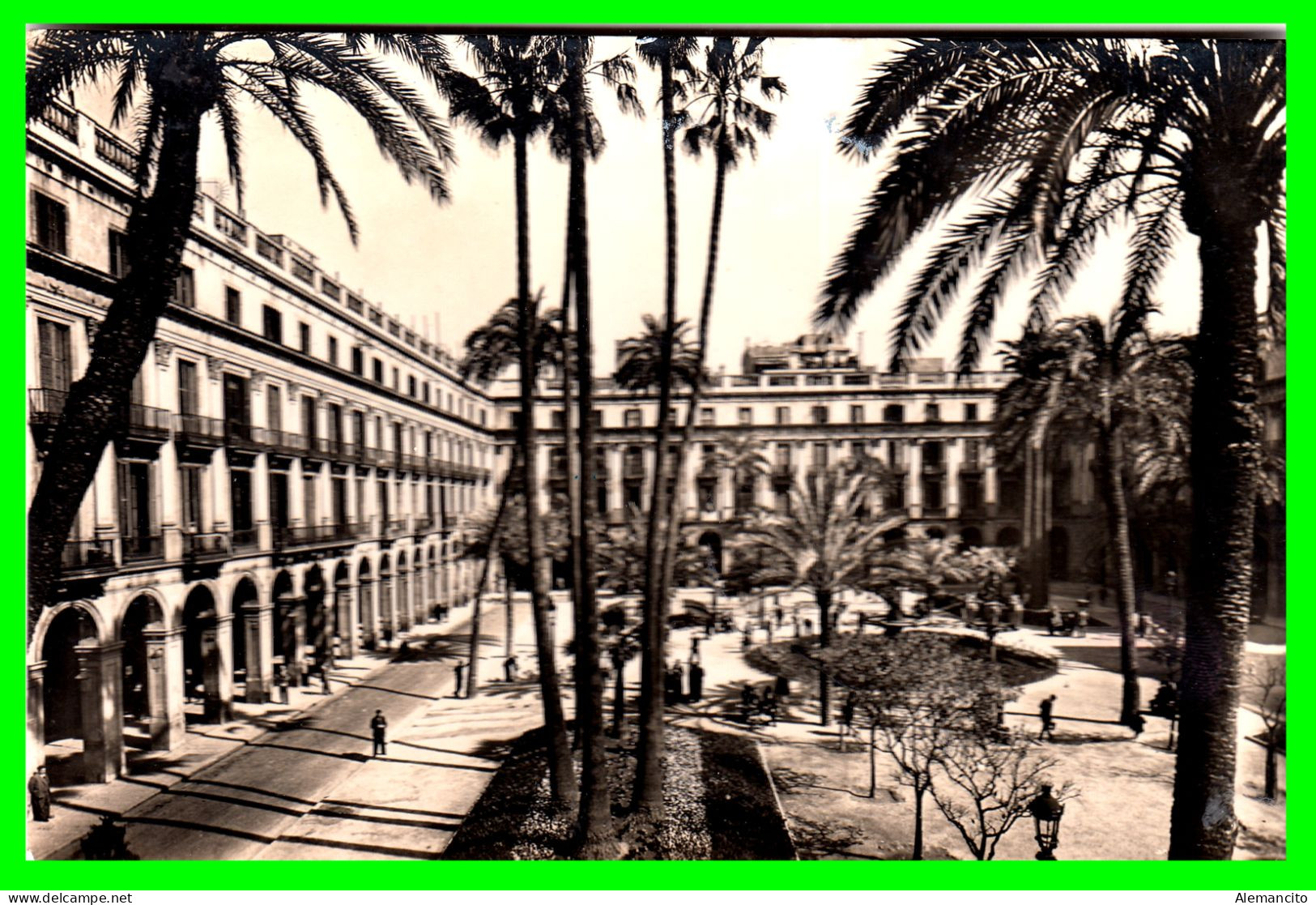 ESPAÑA  ( BARCELONA ) PLAZA REAL AÑO 1950 - Barcelona