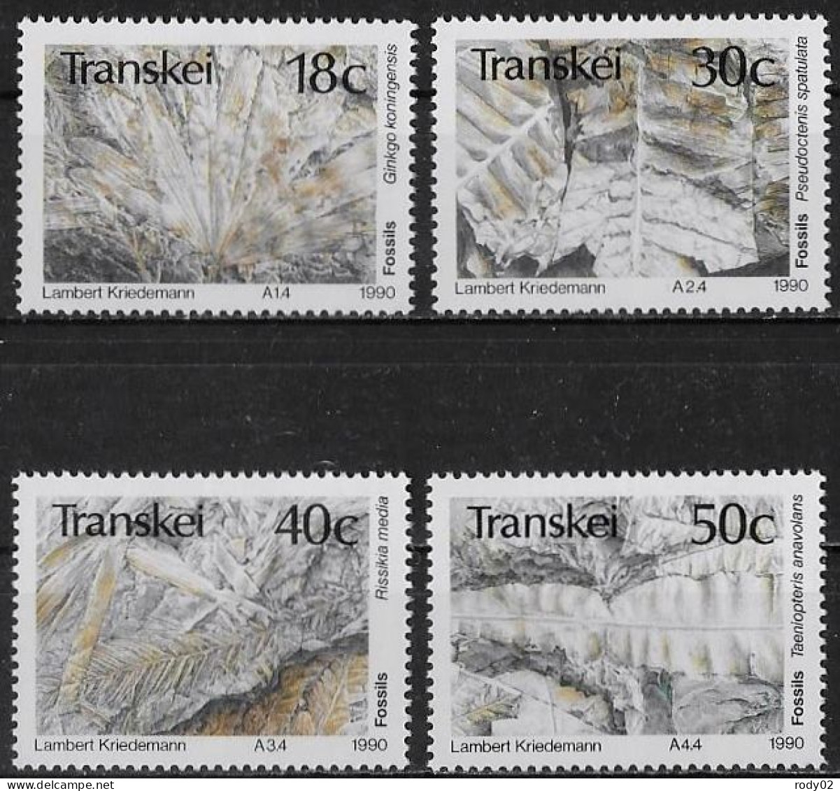 TRANSKEI - FOSSILES - N° 246 A 249 - NEUF** MNH - Preistorici