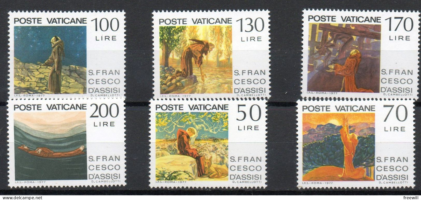 Vatican  Saint François D' Assise XXX - Unused Stamps