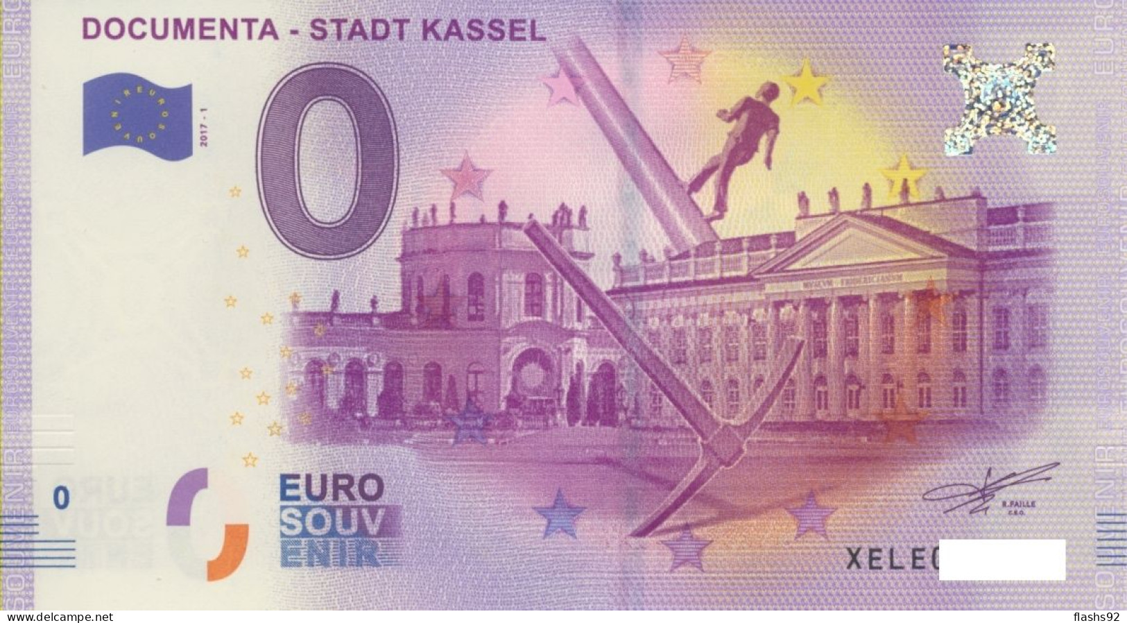 Vends Billet Souvenir Touristique 0€ Documenta Stadt Kassel 2017-1 XELE - Sonstige & Ohne Zuordnung