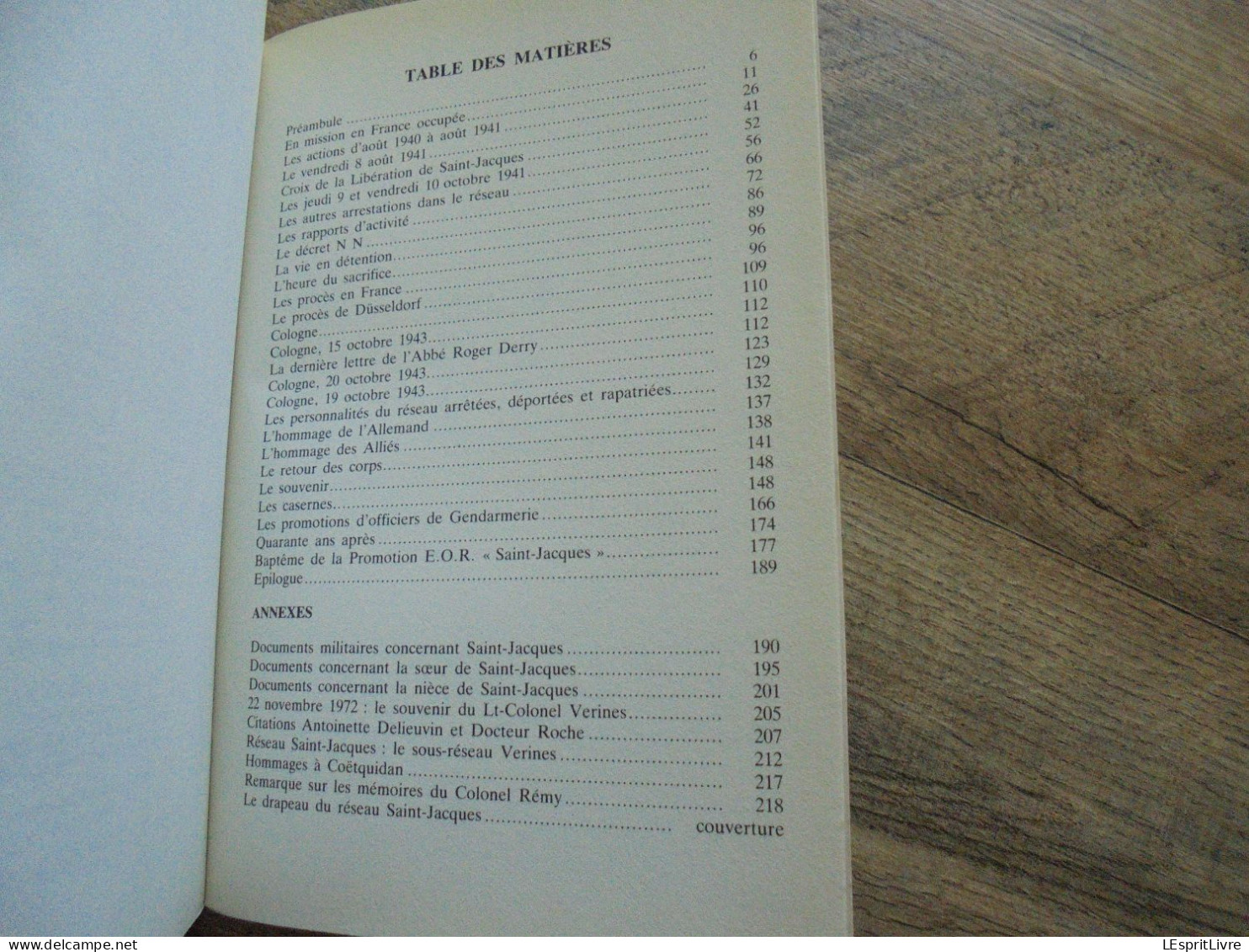 MES SOUVENIRS DU RESEAU SAINT JACQUES G Verrines Régionalisme Guerre 40 45 Réseau Renseignements Résistance - War 1939-45