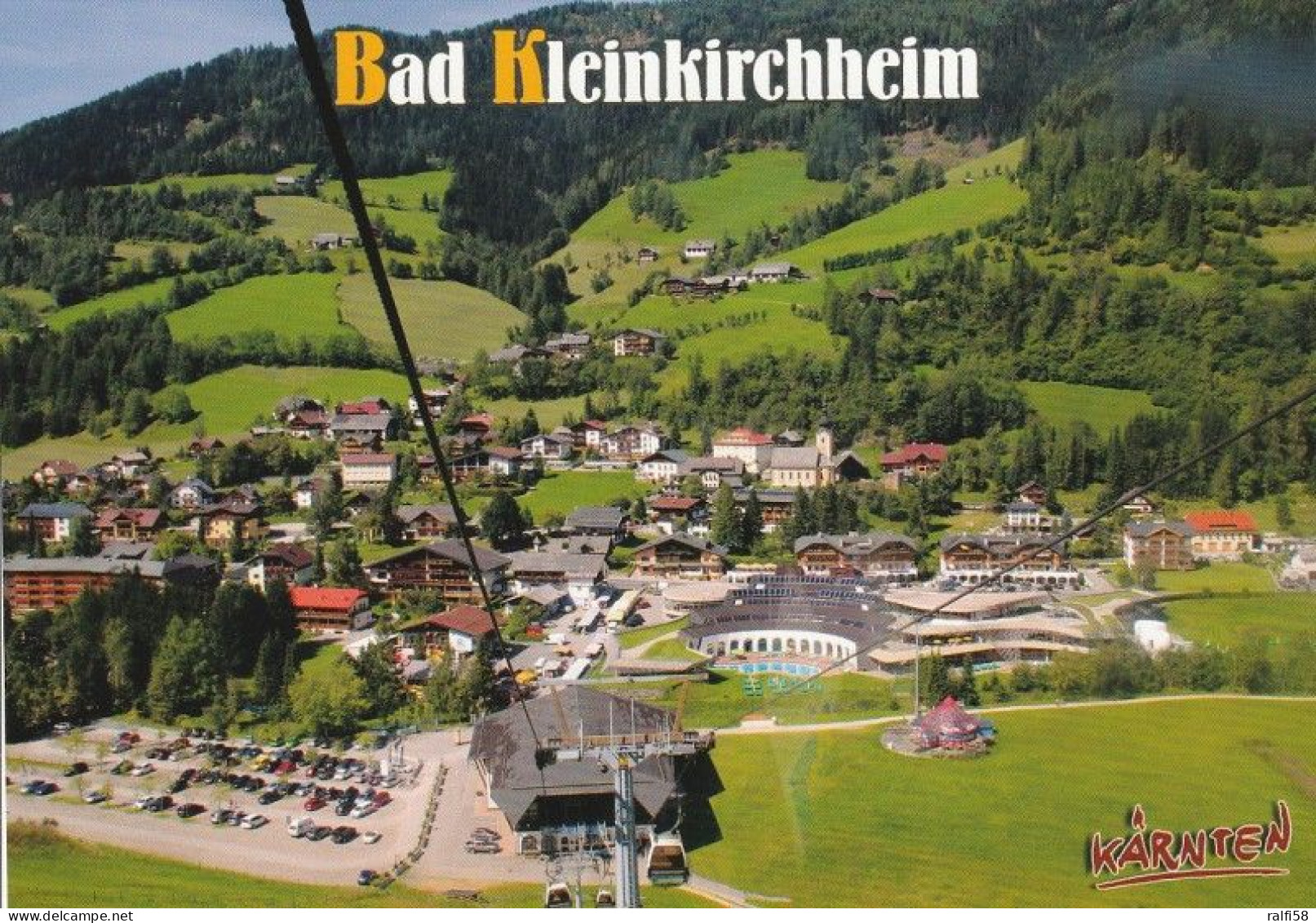 1 AK Österreich / Kärnten * Blick Vom Hochtannberg Auf Bad Kleinkirchheim - Luftbildaufnahme * - Other & Unclassified