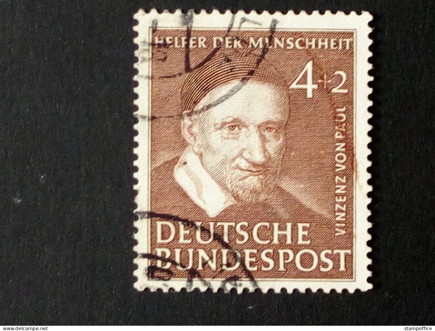 DEUTSCHLAND MI-NR. 143 GESTEMPELT(USED) WOHLFAHRT 1951 HEILIGER VINZENZ VON PAUL - Gebruikt