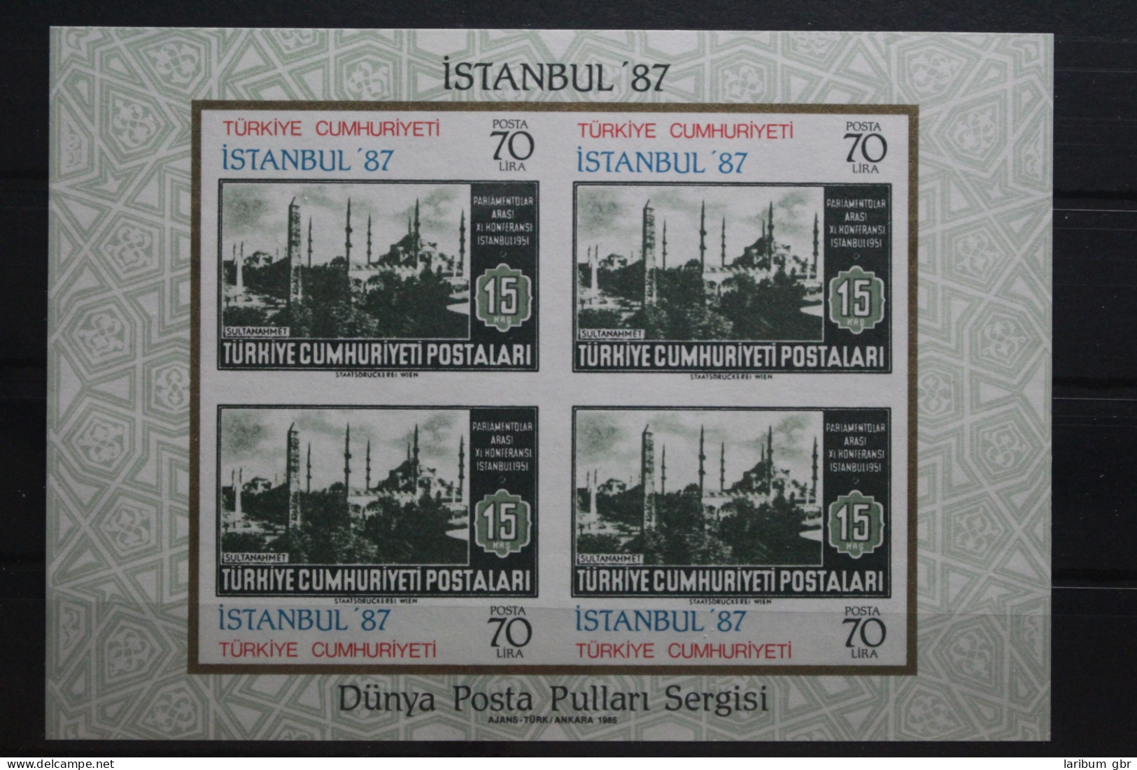 Türkei Block 24 Mit 2700-2701 Postfrisch #UQ499 - Autres & Non Classés