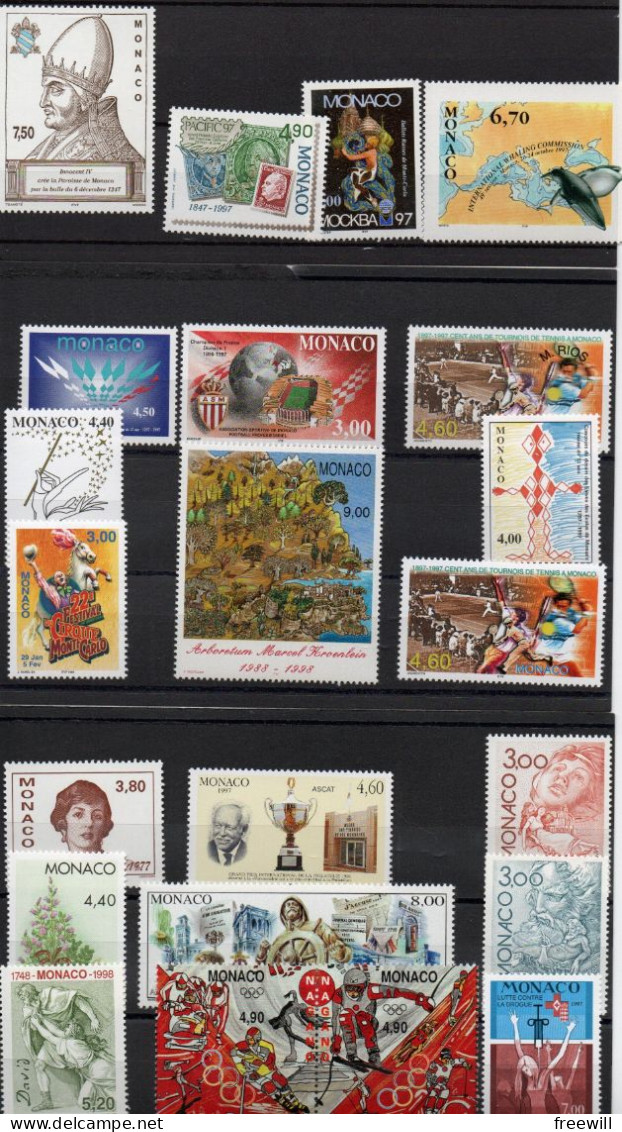 Monaco   1997 Timbres Divers - Various Stamps -Verschillende Postzegels XXX - Unused Stamps