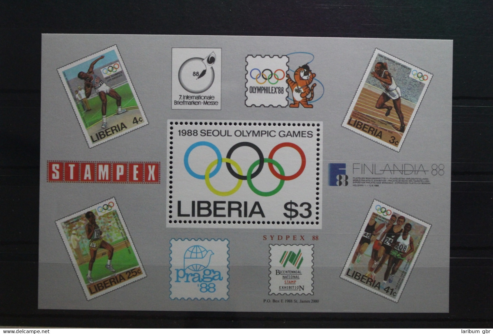 Liberia Block 114 Mit 1410 Postfrisch #UR427 - Autres & Non Classés