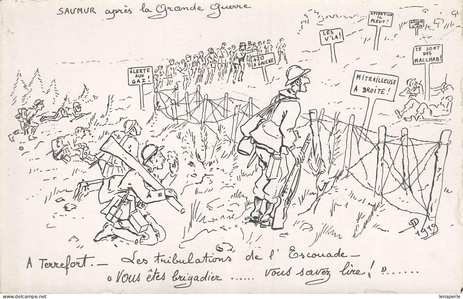 D9057 Saumur Après La Grande Guerre Illustrateur - Saumur