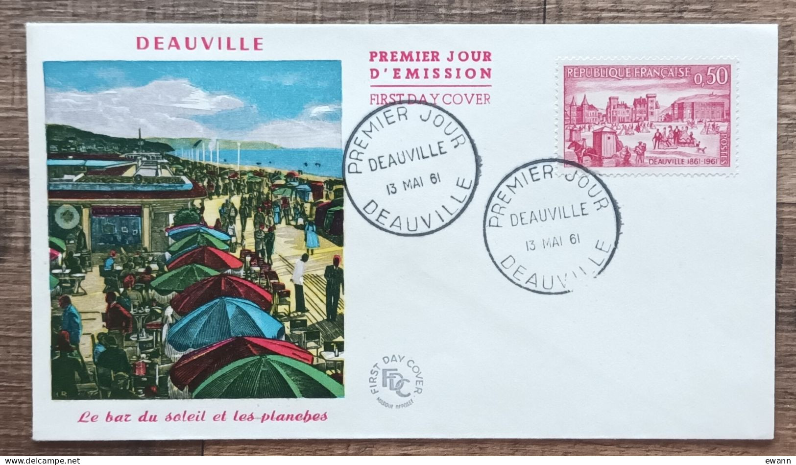 FDC 1961 - YT N°1294 - DEAUVILLE - 1960-1969