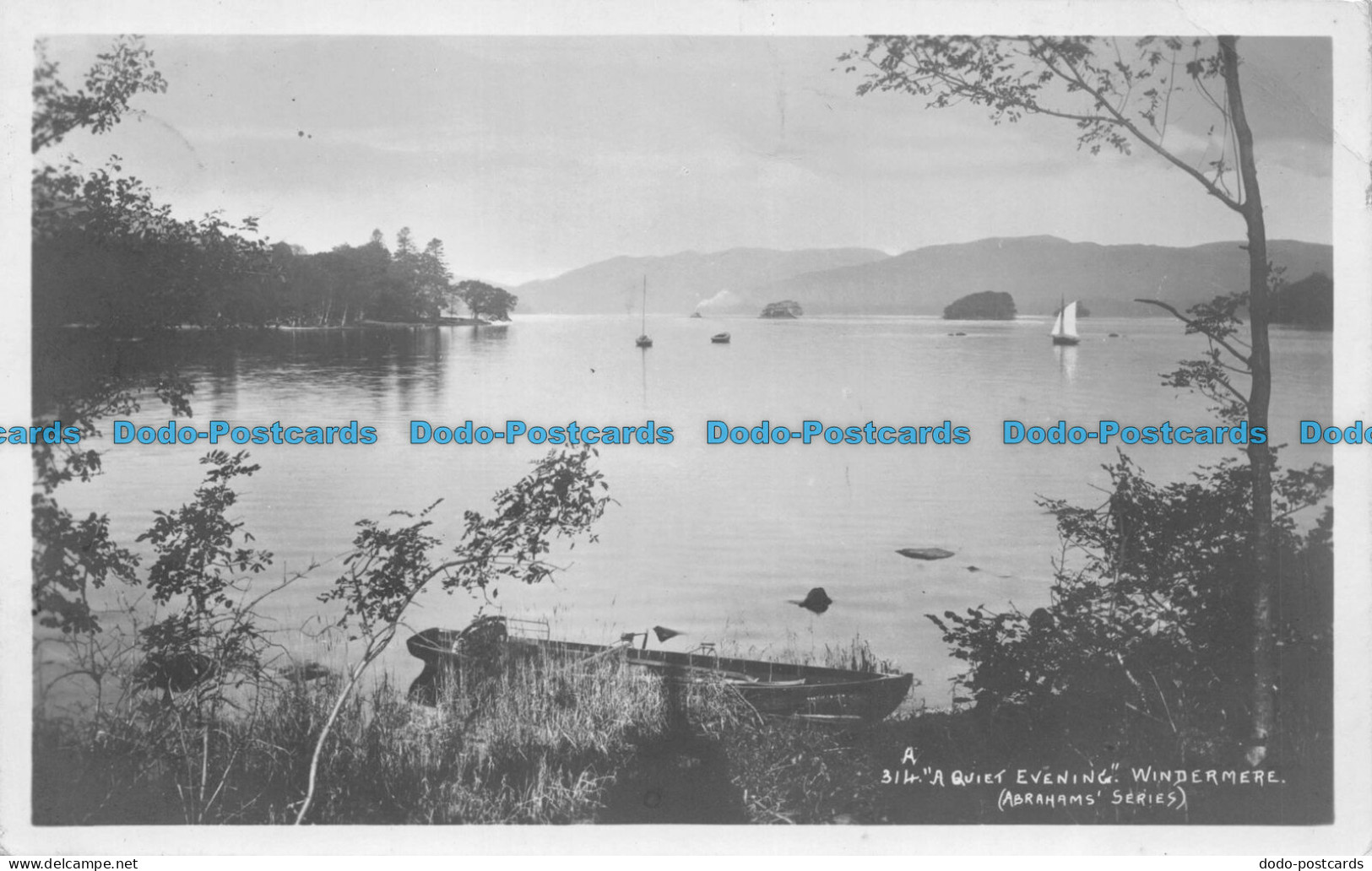 R084305 A Quiet Evening. Windermere. Abraham. RP - Monde