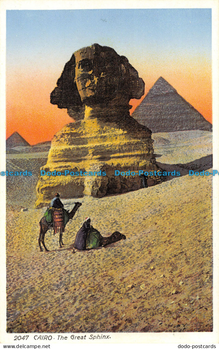 R084489 Cairo. The Great Sphinx. Lehnert And Landrock. No 2047 - Monde