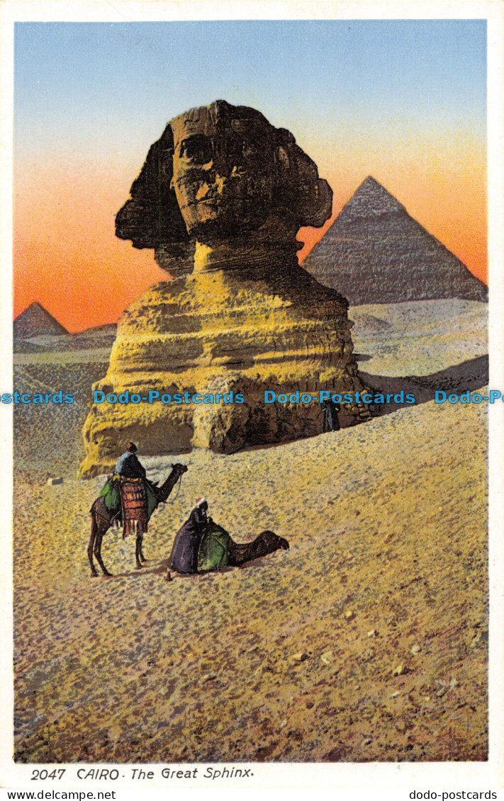 R084492 Cairo. The Great Sphinx. Lehnert And Landrock. No 2047 - Monde