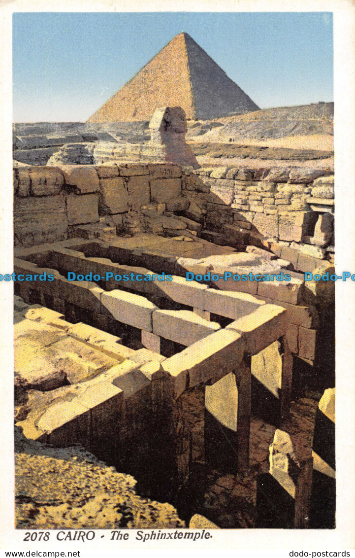 R084493 Cairo. The Sphinxtemple. Lehnert And Landrock. No 2078 - Monde