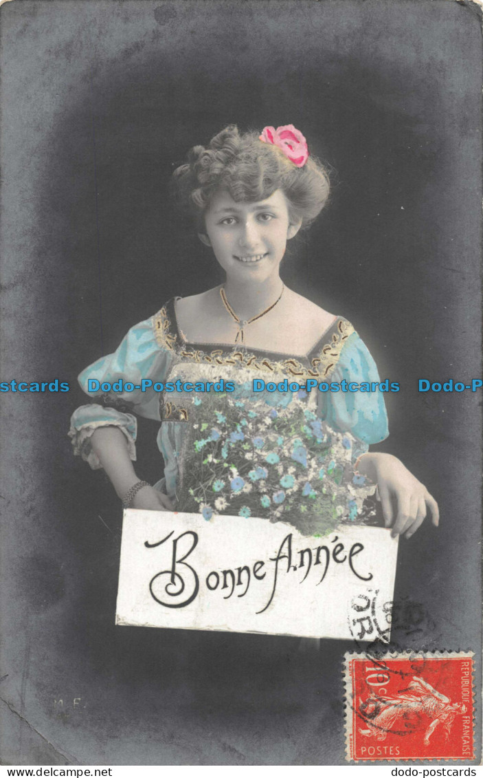 R084498 Bonne Annee. Woman - Monde