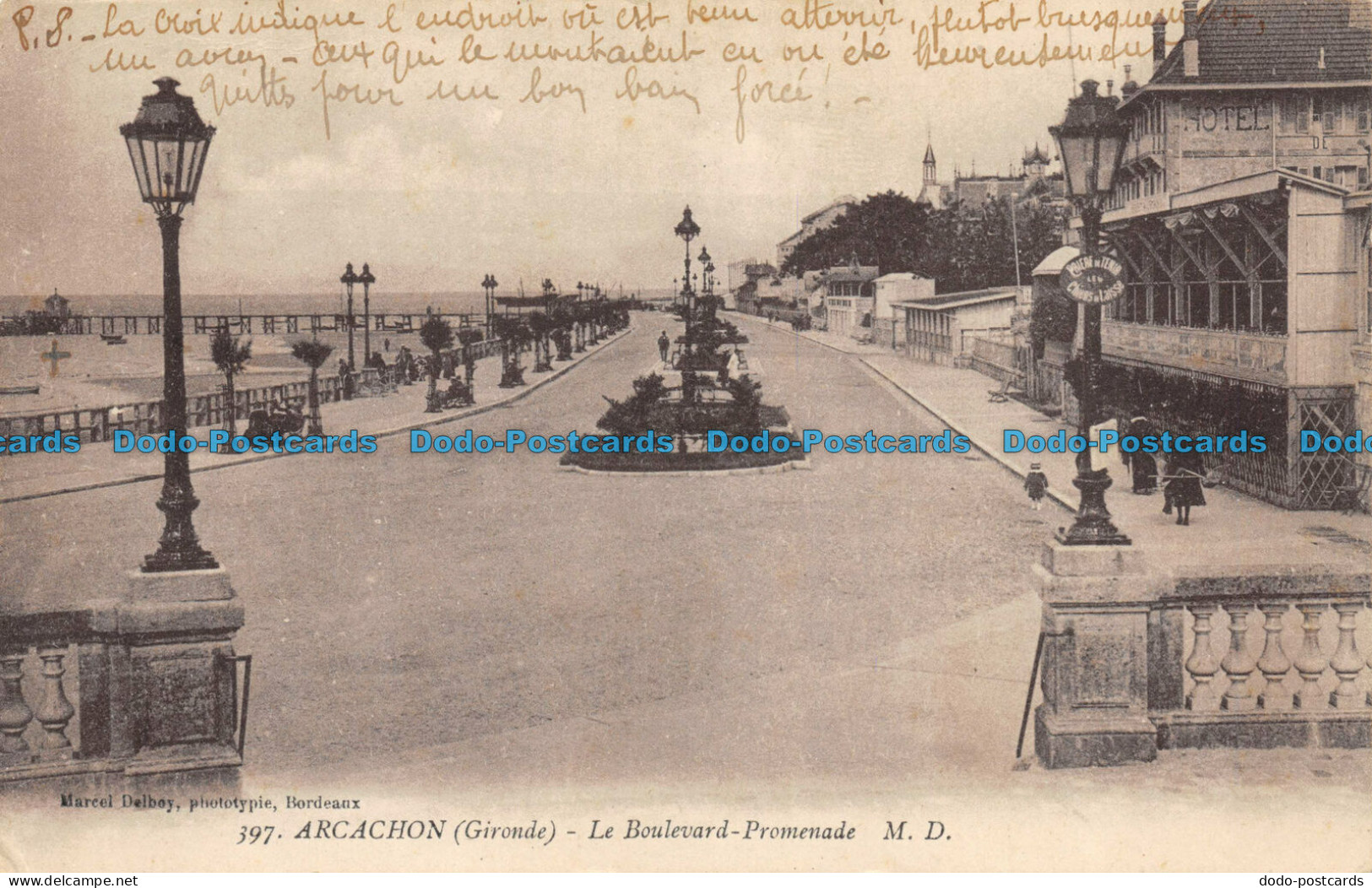 R084984 Arcachon. Le Boulevard Promenade. Marcel Delboy. No 397 - Monde