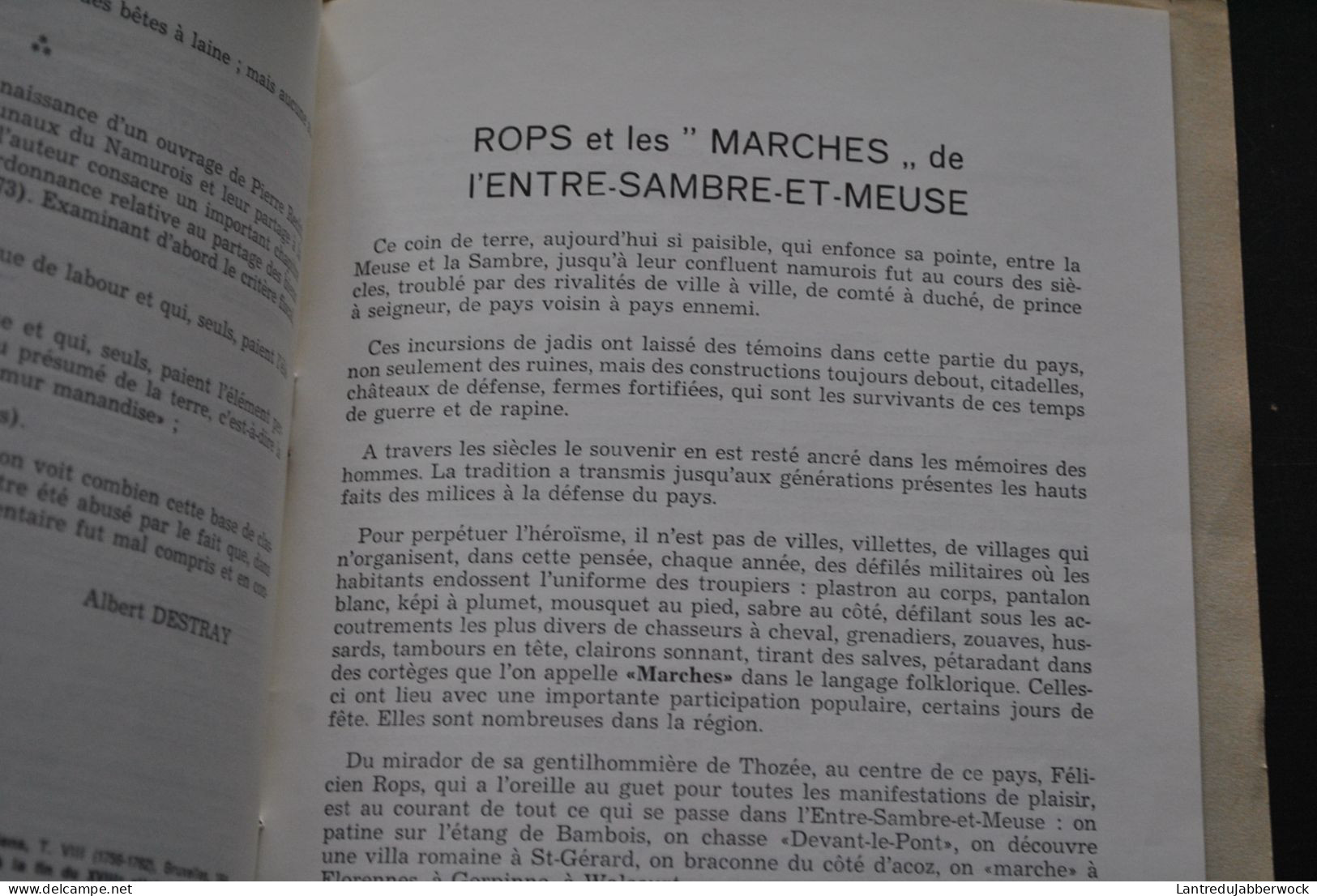 L'ANTIQUAIRE Revue Historique De L'Entre-Sambre-et-Meuse 1967 Philippeville Comté De Namur Rops Et Les Marches Horemans - België