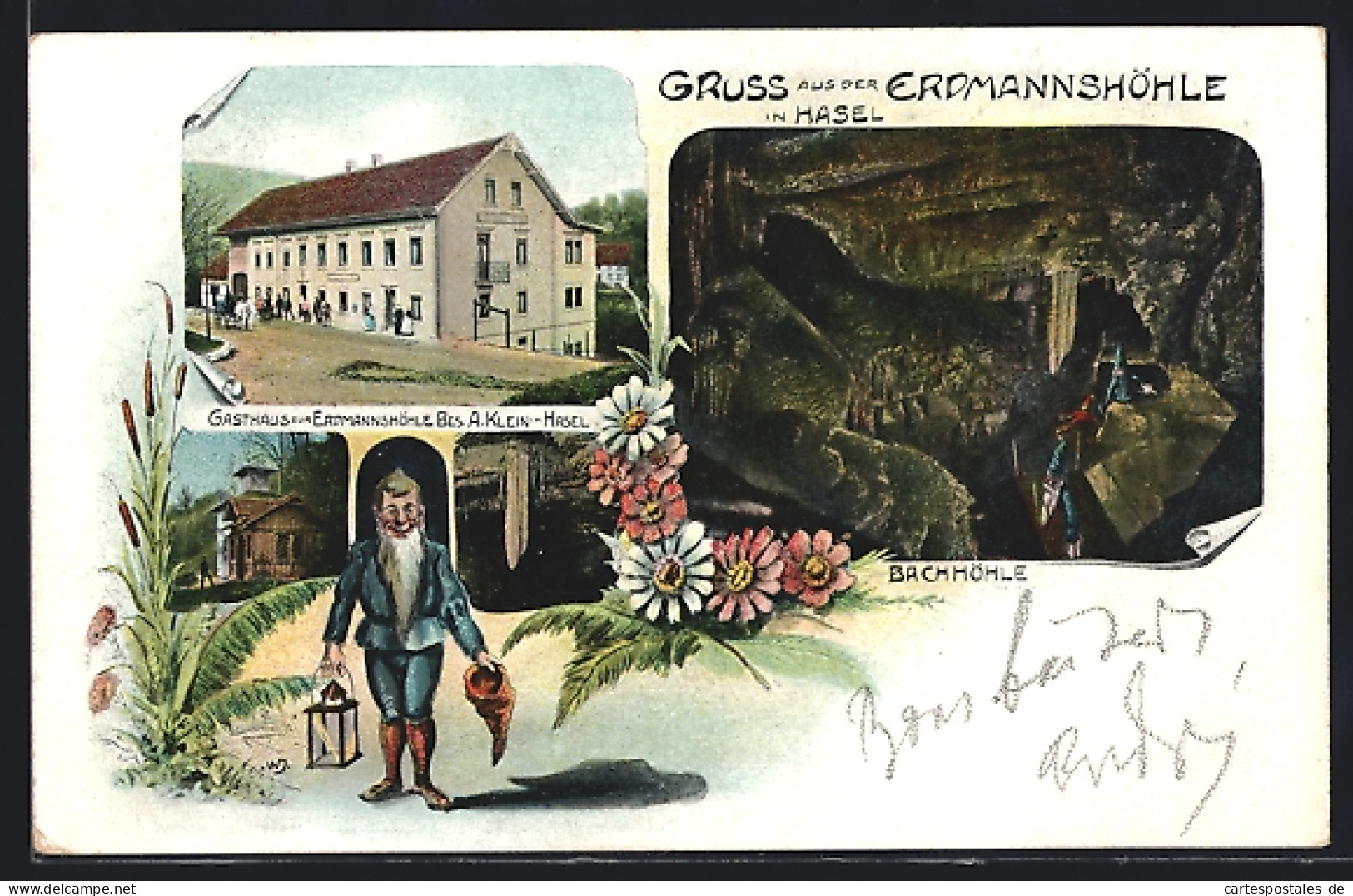 AK Hasel, Gasthaus Zur Erdmannshöhle, Zwerg  - Other & Unclassified