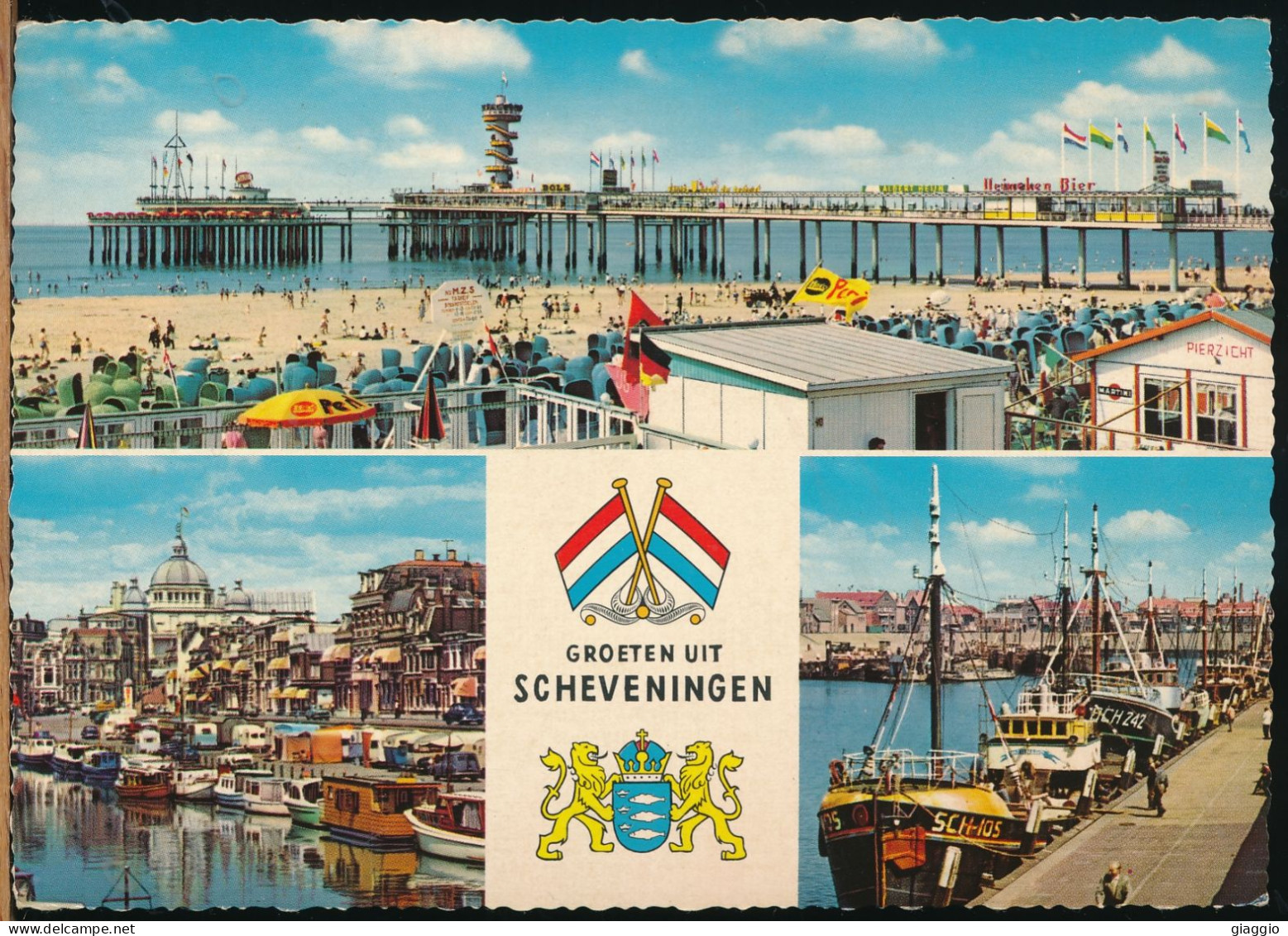 °°° 30933 - NETHERLAND - GROETEN UIT SCHEVENINGEN - 1966 With Stamps °°° - Scheveningen